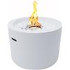 Your Self Srl Camino a bioetanolo braciere da giardino tondo d.47,5 x 32,5 cm Bianco