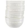 STAUB Ceramique - Set di 4 ciotole, 400 ml, ciotole da portata, ciotole da dessert, in ceramica, 12 cm, colore: Bianco