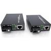 Elfcam® - 2 Pack Convertitori da Ethernet a Fibra 10/100/1000M con Connettori per Fibre Ottiche SC Monomodale, 20KM (1 RJ45 * 1 RJ45)