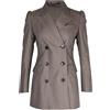 Dries Van Noten Pre-Owned - Blazer doppiopetto a quadri - Donna - lana/viscosa - 36 - Marrone