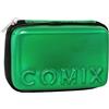 COMIX - Astuccio Scuola, Astuccio Maxi Zip per Bambini e Ragazzi, con Set Cancelleria Incluso, Cover Rigida con Maxi Logo in Rilievo e Tirazip in Metallo, 21 x 14,5h x 6,5 cm