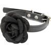 Croci Collare per Cane Black Rose S