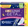 Lines seta ultra assorbenti notte cp 10+1 pezzi - LINES - 985649274