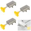 Wvxilyr 3 Pezzi Blocca Finestra Aperta & Ferma Finestre, Window Safety Lock,Finestra Scorrevole, Blocco per Finestre Scorrevoli e Porte - Protezione per la Sicurezza Domestica dei