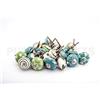 PUSHPACRAFTS 20 verde e bianco crema pomello porta in ceramica, maniglia armadio in ceramica tira cassetto estrattore pulsante