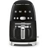 Smeg, Macchina da Caffè Filtro DCF02BLEU, Funzione Aroma e Autostart, Caraffa in Vetro Fino a 12 Tazze, 2 Livelli di Intensità, Modalità Keep Warm, 1050W, Nero