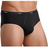 sloggi men Basic Midi 2P, Slip, Uomo, Nero (Black), 6
