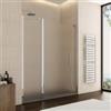 DEGHI Box doccia nicchia 170cm 50 giunto + 100 battente + 25 fisso opaco 190h - Nilo