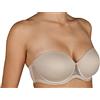 Selene Reggiseno Donna Balconcino con Ferretto e Spalline removibil Coppa Art. Esmeralda (4, Terra)