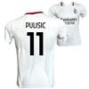 ACM 1899 AC Milan Seconda Maglia Pulisic 11 Away Bianca, Replica Autorizzata, Adulto Ragazzo Bambino (IT, età, 12 Anni, Bianco)