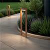 Paletto da giardino Solare Corten con Sensore di Mov. 80cm serie VELA Colore Bianco Naturale 4.000K