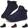 Schuvox Stivali Barefoot Invernali Scarpe Donna Uomo Caldo Stivaletti Invernali Scarponi Neve Barefoot Shoes Minimaliste Scarponcini a Piedi Nudi Scarpe Trail Running Traspiranti Scarpe Blu 43