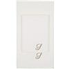 VANITA' DI RASO Set asciugamani con iniziale ricamata asciugamano viso asciugamano ospite bagno con iniziali ricamate Made in Italy morbidi assorbenti soffici resistenti PANNA RICAMO TORTORA LETTERA S