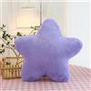 KOWAKA Cuscino in peluche a forma di stella, per la decorazione della casa (40 cm, viola)
