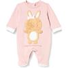 Chicco, Tutina in cotone con piedino, Bimba 0-24, Rosa (408), 12 mesi