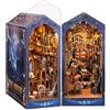 Quanquer Diy Book Nook Kit-Diorama con coperchio antipolvere e luce LED 3D legno per libri in Nook Books Modellini da Costruire_Regalo creativo per adolescenti e adulti (Magic Lab)