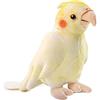RLOMUTE Peluche Pappagallo Calopsitta morbido e carino adatto per San Christmas regali per feste compagni camera da letto auto decorazione per la casa regalo per bambini 7.8 pollici Giallo