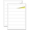 TownStix 50 Fogli, A4 Etichette Adesive per Raccoglitori, Faldoni - 192 x 38 mm