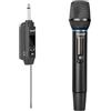 Depusheng S2 Drahtloses Mikrofon Dynamisches Handmikrofon Karaoke-Mikrofon mit wiederaufladbarem Empfänger für Hochzeitsfeiern, Kirchenclubs (DPS-S1)