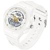 Forrader Orologio da donna impermeabile, sportivo, digitale, da polso, con data, retroilluminazione, settimana, sveglia, cronometro, orologio digitale, regalo per ragazze/donne, Bianco/Oro