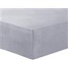 VISION Lenzuolo con angoli in flanella - 200 x 200 cm - Grigio
