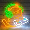Lxmoneon Gatto che gioca Insegna al neon insegne al neon colorate per decorazioni da parete luce a forma di gatto da gioco led sign per camera da letto sala giochi cameretta per ragazzi