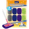 KEEPOW 8 Panni Riutilizzabili per Swiffer Lavapavimenti, Chenille, Elevata Capacità Di Assorbimento, Microfibra Panni Lavabile per Swiffer Panni Catturapolvere, 4 Colori - Utilizzabile In Diverse Zone