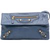Balenciaga Pre-Owned - Clutch a busta Motocross Giant 12 in pelle di agnello con tracolla 2014 - unisex - pelle di agnello - Taglia unica - Blu