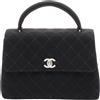 CHANEL Pre-Owned - Borsa tote Kelly CC in jersey trapuntato con manico 1996-1997 - Donna - cotone - Taglia unica - Nero