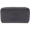 CHANEL Pre-Owned - Portafoglio CC in pelle di vitello con zip a giro 2018-2019 - Donna - pelle di agnello - Taglia unica - Nero