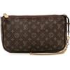 Louis Vuitton Pre-Owned - Pouch Bucket PM con monogramma Mini Lin 2007 - Donna - tela - Taglia unica - Marrone