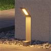 doporro Lampione da Giardino 40 cm IP65 con LED 6W 3000K - Paletto Luminoso da Esterno in Alluminio Grigio Scuro per Sentieri, Vialetti, Terrazze e Cortili, Design Moderno