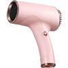 RUICUBEI Asciugacapelli ricaricabile senza fili, 2600 mAh, asciuga capelli con cavo ricaricabile con ricarica USB Asciugacapelli a batteria a vento freddo e caldo per viaggi campeggio (rosa)
