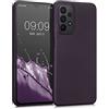 kwmobile Custodia Compatibile con Samsung Galaxy A23 4G / 5G Cover - Back Case Morbida - Protezione in Silicone TPU Effetto Metallizzato bordeaux metallizzato