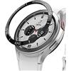 Ringke Bezel Styling Compatibile con Cover Samsung Galaxy Watch 4 Classic 46mm, Ghiera Anti Graffio Acciaio Inossidabile Adesiva Accessorio - Black (46-02)