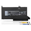 K KYUER 42Wh DJ1J0 0G74G Batteria per Dell Latitude 12 7280 7290 13 7380 7390 14 7480 7490 7300 7400 5300 5310 2-in-1 E7280 E7290 E7380 E7390 E7480 E7490 E5300 E5310 E7300 E7400 3KF82 8JYHH 9W9MX 2PFPW C27RW