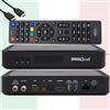 HTS e-com TiVuSat Card 4K UHD + DIGIQuest Q80 Ricevitore Combo 4K H.265 S2+T2 HEVC Set-Top Box, ricevitore TiVuSat certificato con scheda (NON ATTIVATA), lettore multimediale, WebRadio, cavo HDMI HTS
