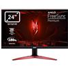 Acer Nitro KG241YS3biipf Monitor Gaming PC 24, Display VA FHD, 180 Hz, 1 ms (VRB), FreeSync Premium, HDMI (2.0), DP (1.2), Lum 250 cd/m2, ZeroFrame, Cavo HDMI Incluso, Nero