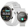AGM Legion Smartwatch Uomo Donna, Orologio Intelligente Fitness con GPS/Chiamate Bluetooth, Impermeabile 5 ATM/Display AMOLED 1,43/Monitoraggio Salute/100+ Modalità Sportive/300 mAh Batteria/Grigio
