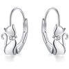 YAFEINI Orecchini Gatto/Volpe Regali per Donne Argento Sterling 925 Orecchini Pendenti Animali con Chiusura a Monachella Gioielleria per Donne, 20, Argento sterling, Zirconia cubica