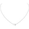 ChicSilver Collana Argento 925 Donna, Collana Donna Argento Cuore con Iniziale Lettera I Lunga 41+5CM, Ciondolo Lettera Ragazza Amicizia Idee Regalo per Compleanno Anniversario Natale