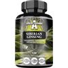 APOLLO'S HEGEMONY Ginseng Siberiano 500 mg - 120 Capsule Vegane - Estratto Standardizzato allo 0,8% di eleuterosidi B + E - Integratore alimentare di Apollo's Hegemony