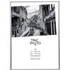 Hampton Frames | Cornice fotografica A4, argento, alluminio, 21x29,7 cm | Fronte in Perspex, montaggio a parete o da tavolo, orientamento verticale/orizzontale | Elegante per foto, poster, certificati