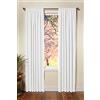 COTTON CRAFT - Set di 2-100% cotone Duck Reverse Tab Top Tenda Pannello Set - 50x84 - Bianco - Eleganza classica per un look pulito e nitido - Ogni pannello è largo 127 cm