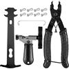 YiPHomn 12-in-1 Kit di Attrezzi per Catene Bicicletta: Smagliacatena Bicis, Riparazione di Bici Catena Pinza, Splitter Strumento Catena Bici Universale per 6/7/8/9/10/11/12 Velocità Mountain Bike da Corsa