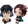 Zhongkaihua Hashibira Inosuke Figura Kamado Tanjiro Kimetsu no Yaiba Figure Anime Look Up Figure Action Mini Modello Decorazione Collezione Regali 10cm PVC