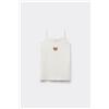 Tezenis Canotta Spalline Sottili Scollo Tondo In Cotone Stampato Bimba Bambina Bianco