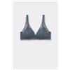 Tezenis Reggiseno Triangolo In Pizzo Riciclato Havana Donna Grigio Scuro