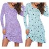 Ekouaer Camicia da Notte Donna Maniche Lunghe Pigiama con Scollo a V Sexy Nightdress Pizzo 7, S-XXL