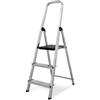 Amig - Scaletta pieghevole a 3 gradini | Alluminio | Misura Piccoli Passi: 28x8 cm - Misura gradino grande: 25x25x28 cm | Uso domestico | Carico massimo 150 kg